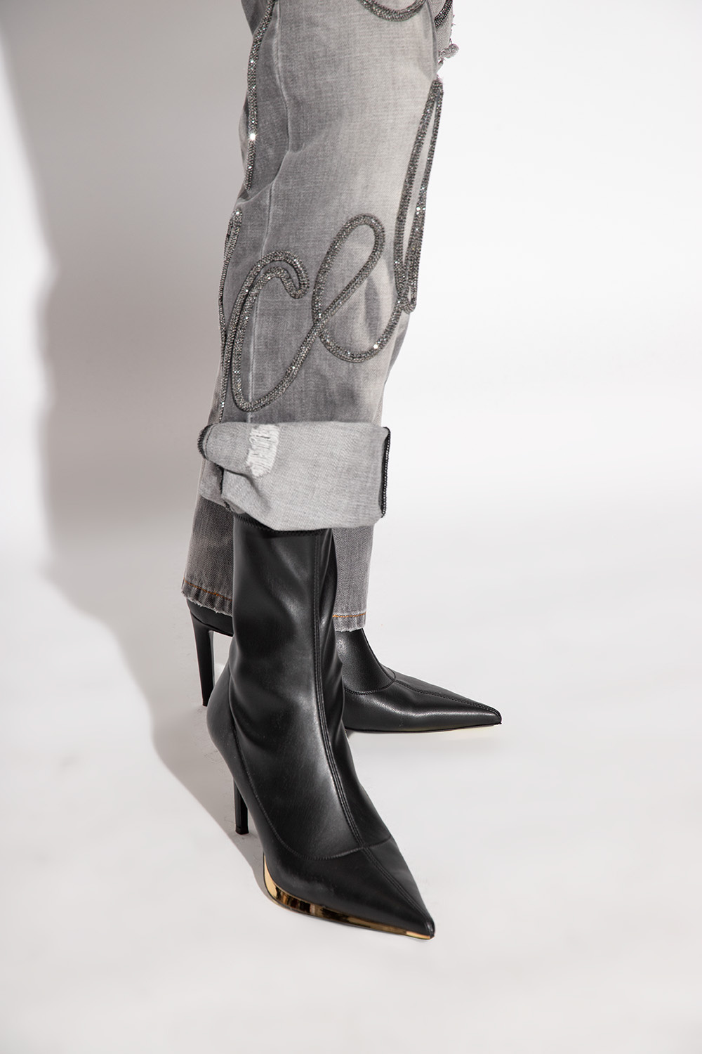 Giuseppe zanotti best sale leather ankle boots